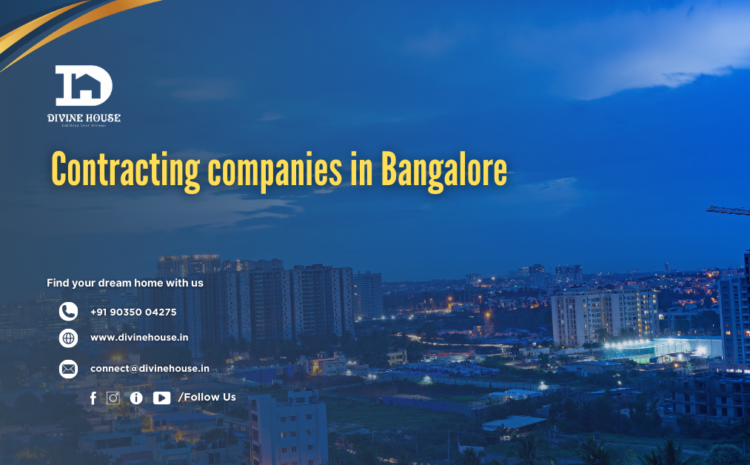  Contracting companies in Bangalore.