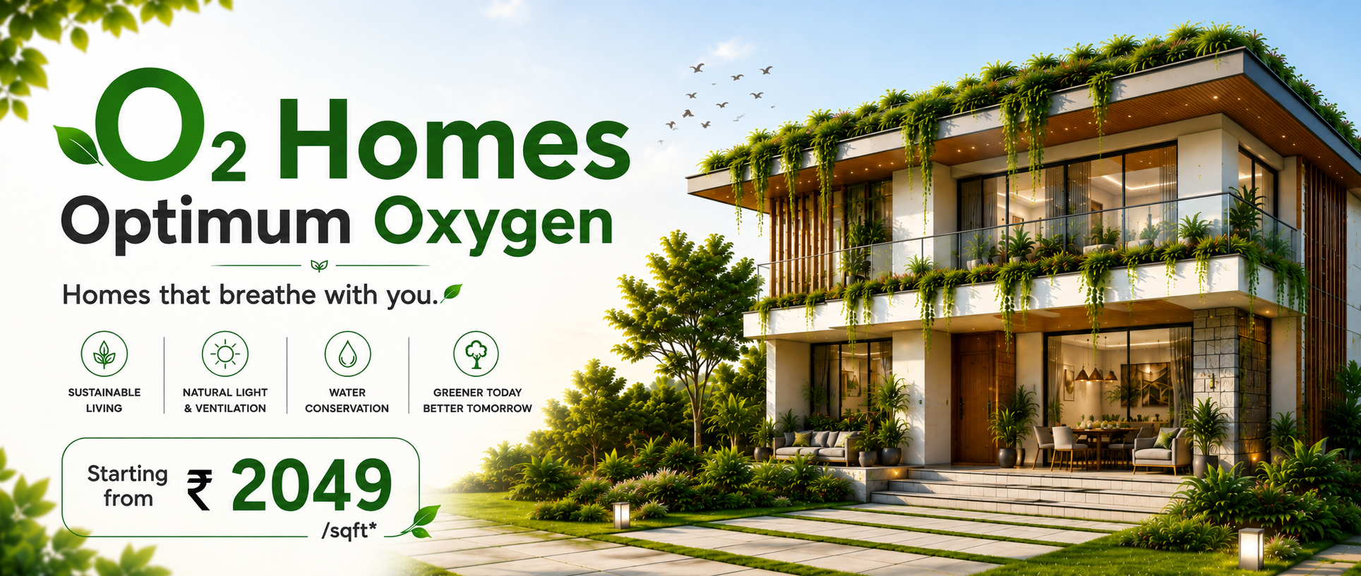 O₂ Package Eco-friendly sustainable home by Divine House