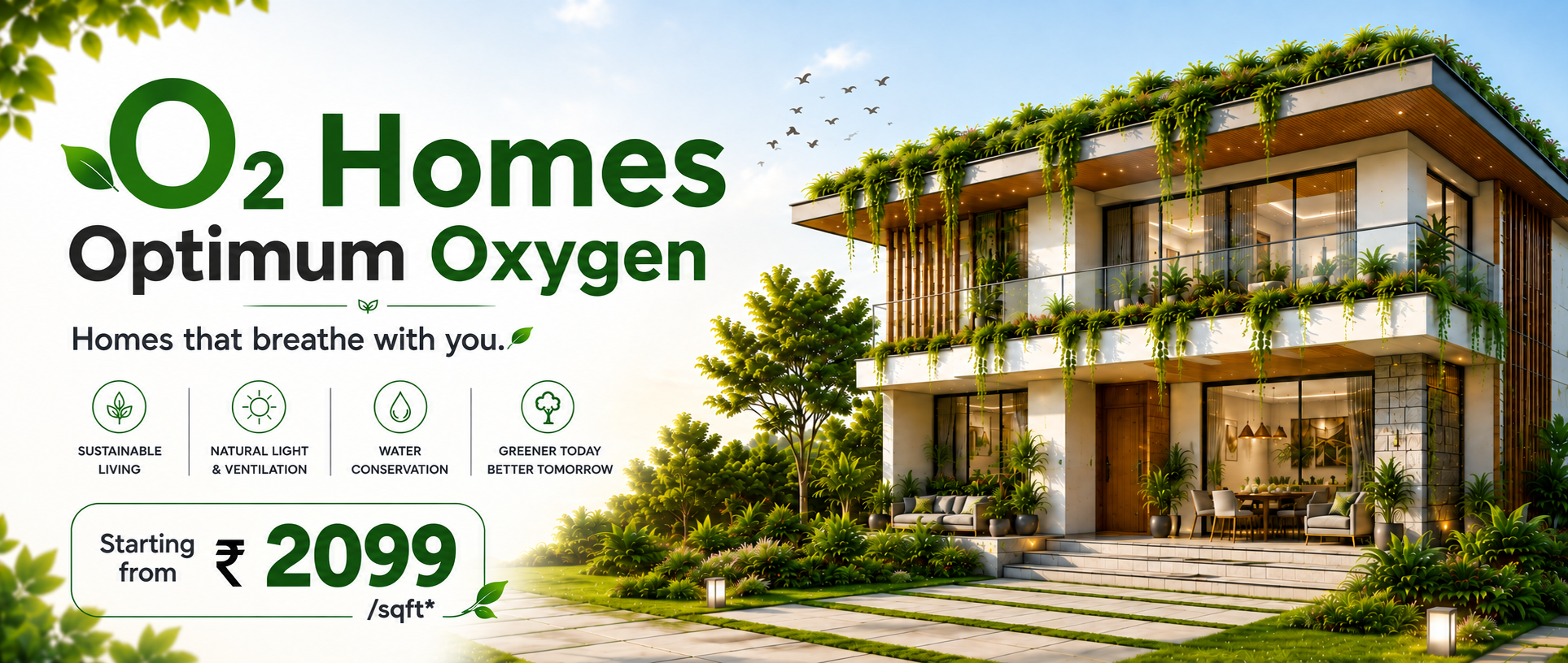 O₂ Package Eco-friendly sustainable home by Divine House